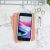 Funda iPhone 8 LoveCases Pretty in Pastel diseño denim - Azul 3