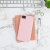 Funda iPhone 8 LoveCases Pretty in Pastel diseño denim - Rosa 2