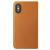Housse iPhone X VRS Design Leather Diary en cuir – Marron 4