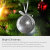 Bola de navidad con brillo LED con mensaje grabable - Oro 3