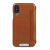 Vaja Wallet Agenda iPhone X Premium Leather Case - Tan 2