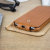 Vaja Top Flip iPhone X Premium Leather Flip Case - Tan 7