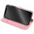 Hansmare Calf iPhone X Wallet Case - Wine Pink 3