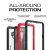 Coque Samsung Galaxy S9 Ghostek Nautical étanche – Noire / rouge 3