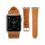 Jison 38mm Genuine Leather Apple Watchband - Vintage Brown 2