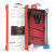 Funda Galaxy S9 Zizo Bolt Series con clip de cinturón - Rojo 7