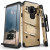 Zizo Bolt Samsung Galaxy S9 Tough Case & Screen Protector - Gold 2