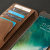 Vaja Wallet Agenda iPhone 8 Plus Premium Leather Case - Dark Brown 5
