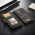 CaseMe Samsung Galaxy S9 Plus 3-in-1 Leather-Style Wallet Case - Black 11