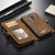 CaseMe Galaxy S9 Plus 3-in-1 Leather-Style Wallet Case - Tan 11