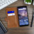 Nokia 7 Plus Genuine Leather Low Profile Wallet Case - Olixar Cognac 7