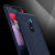 Encase OnePlus 6 Leder Stil dünne Hülle – Blau 2
