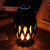 LED Flame Effect Waterproof Bluetooth Speaker Lantern - Black 6