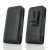 Étui en cuir BlackBerry KEY2 PDair vertical avec clip ceinture – Noir 2