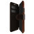 Housse iPhone XS VRS Design Dandy portefeuille simili cuir – Marron 3