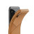 Coque iPhone XS Max VRS Design Leather Fit Label en cuir – Marron 3