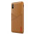VRS Design Leather Fit Label iPhone XS Max Case - Brown 4