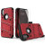 Funda iPhone XS Max Zizo Bolt Series con protector pantalla-Roja/Negra 3