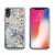 Coque iPhone XR Zizo ZV Glitter Star Design – Paillettes argentées 2