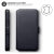 Olixar Slim Genuine Leather Flip iPhone XR Wallet Case - Black 3