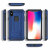 Olixar Manta iPhone XS Tough Case with Tempered Glass - Blue 4