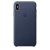 Official Apple iPhone XS Max Leather Case - Midnight Blue 2
