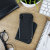 Housse iPhone XS Vaja Agenda MG en cuir supérieur – Noir 4