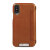 Vaja Wallet Agenda iPhone XS Premium Leather Case - Tan 2