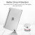 ESR iPad Pro 11 Inch Folding Stand Smart Case - White Marble 6