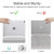 ESR iPad Pro 11 Inch Folding Stand Smart Case - White Marble 7
