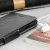 Olixar Leder-Stil Sony Xperia 10 Plus Geldbörse Ständer Tasche Schwarz 5