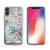 Zizo iPhone Xs Max Case With Moving Free Glitter Slim Fit - Silver 2
