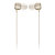 KitSound Ribbons Wireless Bluetooth Earphones with Microphone - Gold 3