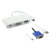 Cable USB a VGA F con puerto USB Techplus 3.1 - Blanco 2