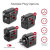 Promate Grounded Travel Adapter World Wide Compatibility - Black 3