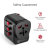 Promate Grounded Travel Adapter World Wide Compatibility - Black 4
