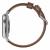 Nomad Apple Watch Strap- 44mm/42mm Brown Leather- Silver Hardware 4