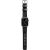 Bracelet Apple Watch 44mm / 42mm Nomad en cuir noir – Argent 4