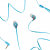 Écouteurs filaires ThumbsUp Note avec microphone – Bleu 7