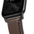 Nomad Apple Watch 44mm / 42mm Traditional  Brown Leather Strap - Black 4