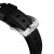 Bracelet Apple Watch 44/42mm Nomad Traditional en cuir noir – Argent 2