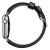 Bracelet Apple Watch 44/42mm Nomad Traditional en cuir noir – Argent 4