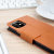 Housse iPhone 11 Olixar portefeuille effet cuir & Support – Marron 6