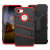 Coque Google Pixel 3a Zizo Bolt & Protection d'écran – Noir / rouge 2