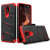 Coque Nokia 3.1 C Zizo Bolt & Protection d'écran – Noir / rouge 4