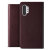 VRS Design Genuine Leather Diary Samsung Note 10 Plus Case - Wine 2