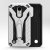 Zizo Static Kickstand & Tough Case For LG Aristo 2 - Silver / Black 3