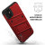 Zizo Bolt iPhone 11 Deksel & belteklemme - Rød/Svart 6