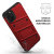 Zizo Bolt iPhone 11 Pro Max Deksel & belteklemme - Rød/Svart 6