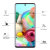 Eiger 3D Samsung A71 herdet glass Beskyttelsesfilm Gjennomsiktig Svart 3